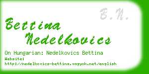 bettina nedelkovics business card